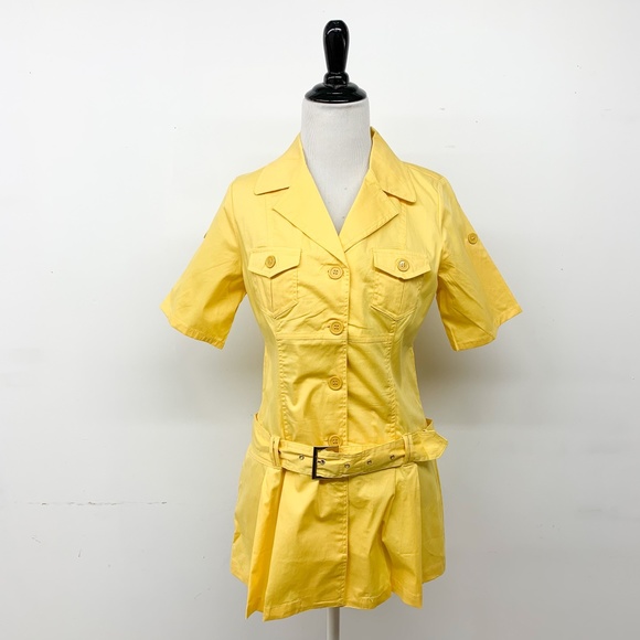 short sleeved yellow tunic